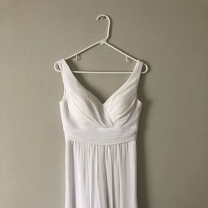 Bill Levkoff White Bridesmaids Dress!
